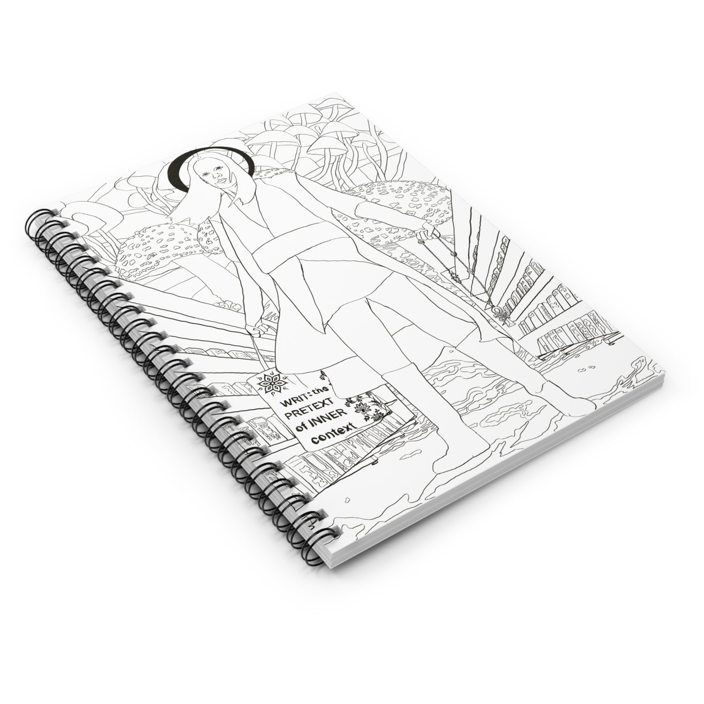 Patron Saint of the Ethereal Spiral - Notebook - Ruled Lined