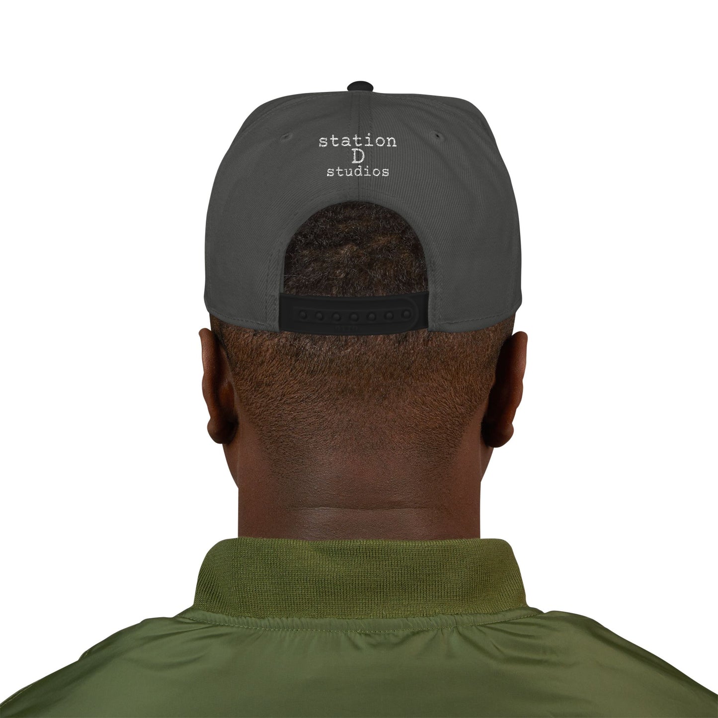 station D studios - Stylish Snapback Cap with Custom Embroidery, Trendy Hat, Casual Wear, Gift for Him/Her, Street Style Accessory