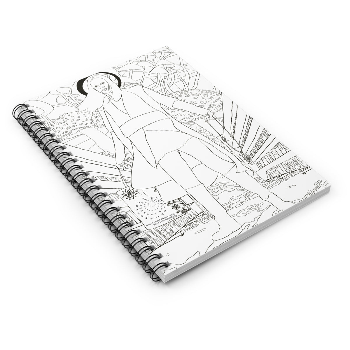 Patron Saint of the Ethereal Spiral - Notebook - Ruled Lined