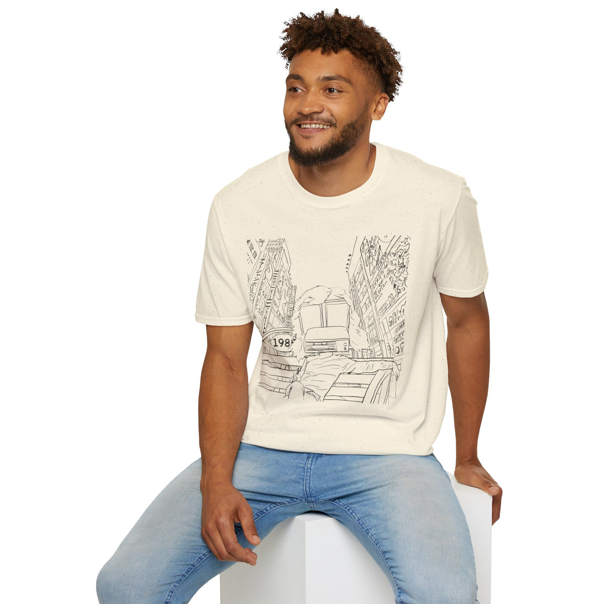 8 Track Player in a Digital World - Unisex Softstyle T-Shirt