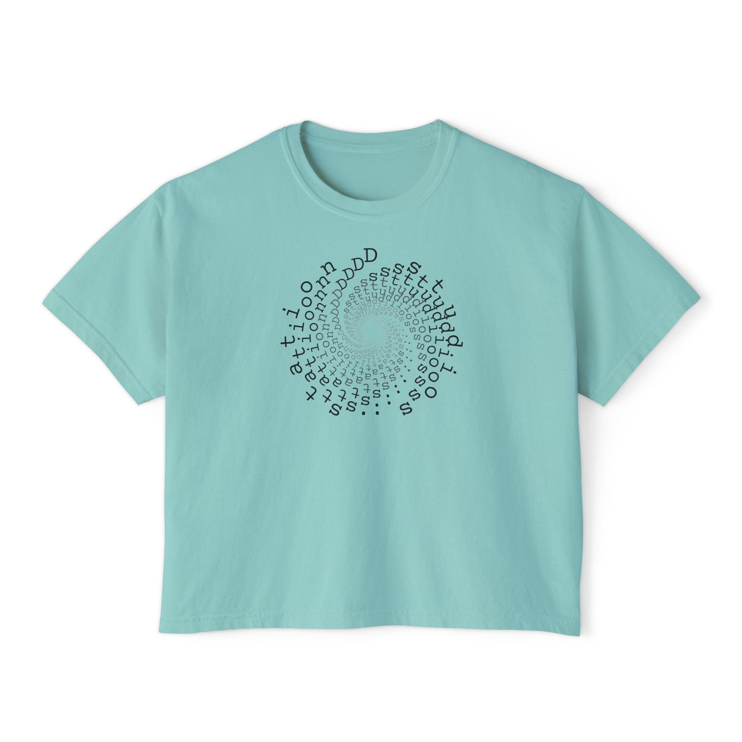 station D studios - Casual Women's Boxy Tee, Comfortable Summer Top, Trendy Graphic Tee, Perfect for Everyday Wear, Stylish Gift Idea