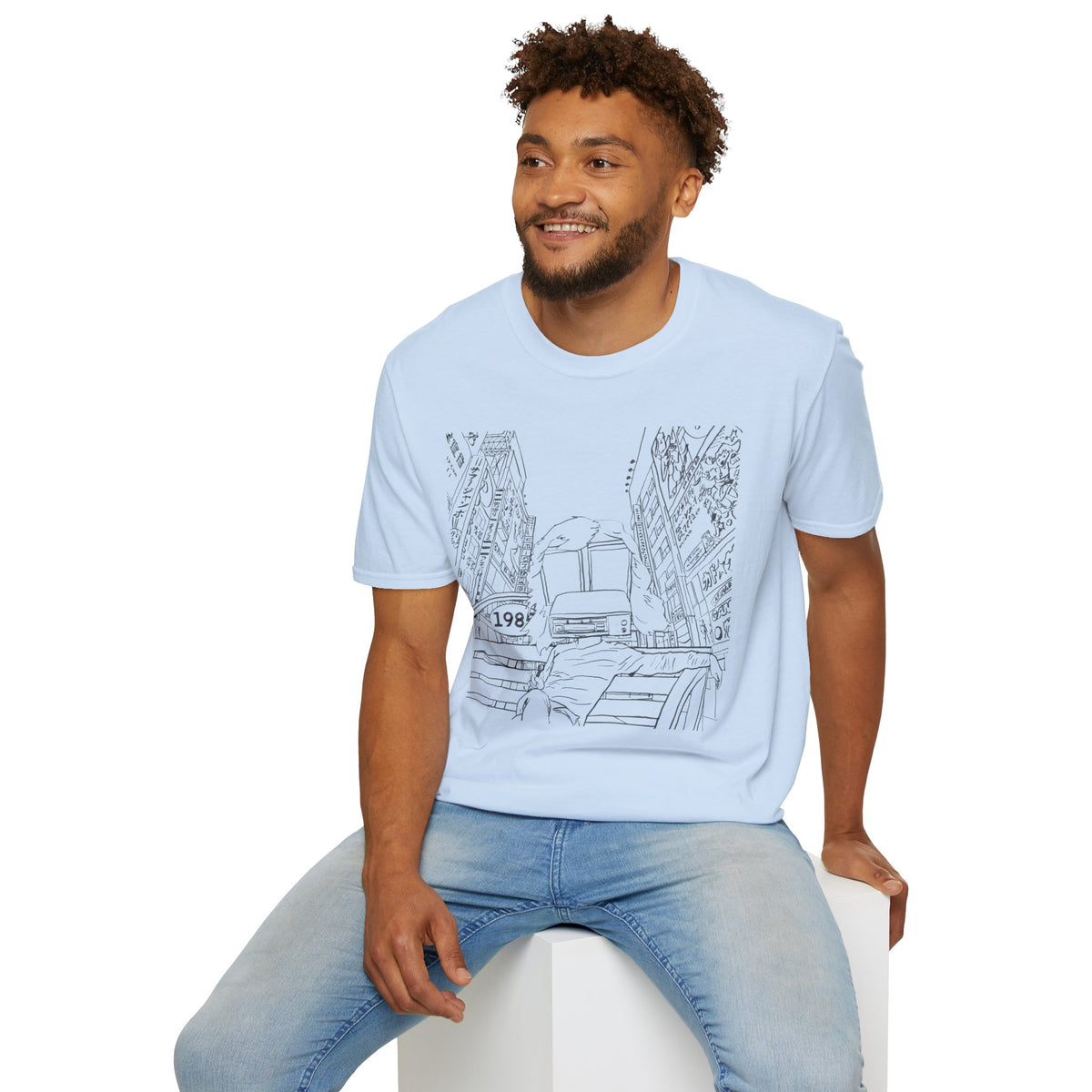 8 Track Player in a Digital World - Unisex Softstyle T-Shirt