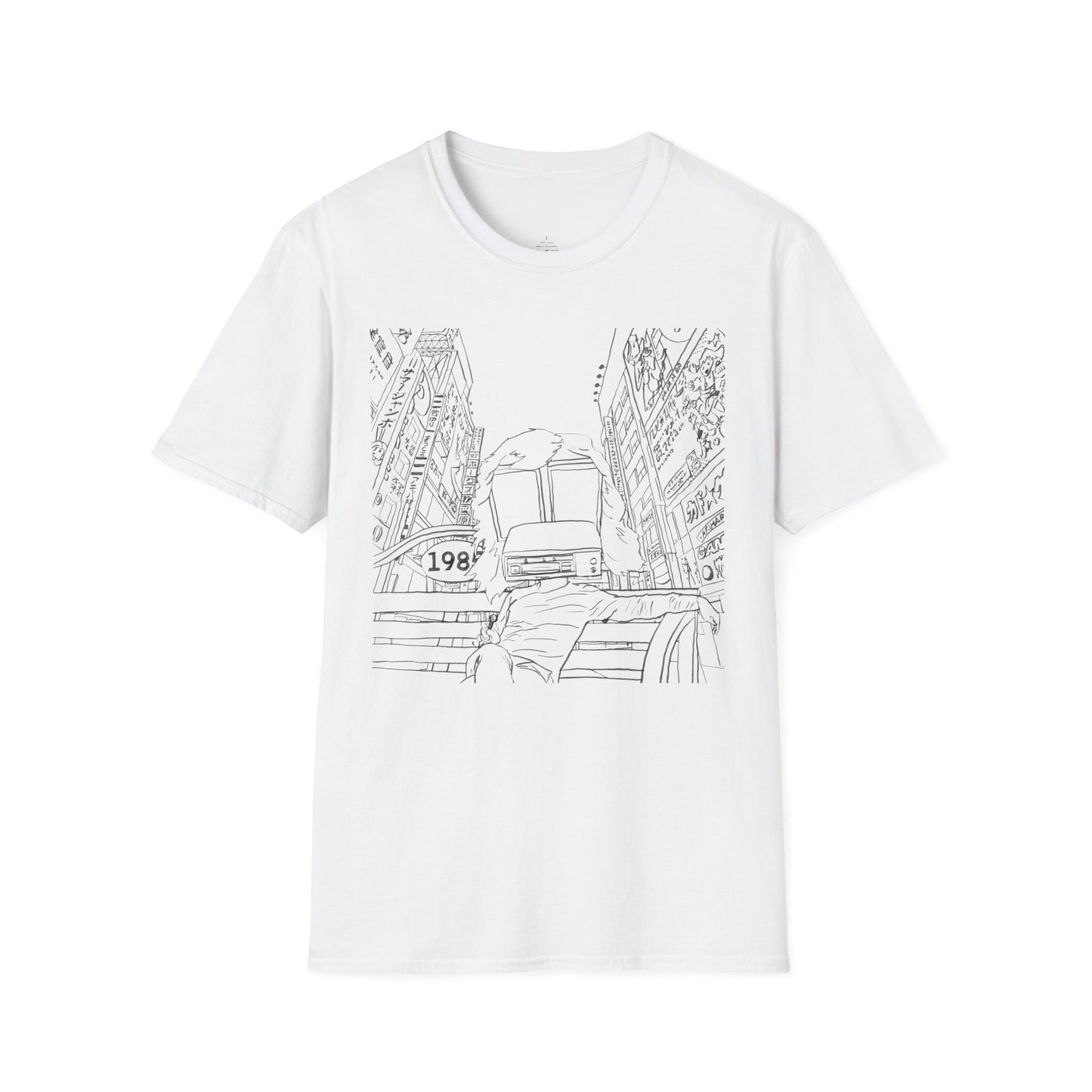 8 Track Player in a Digital World - Unisex Softstyle T-Shirt