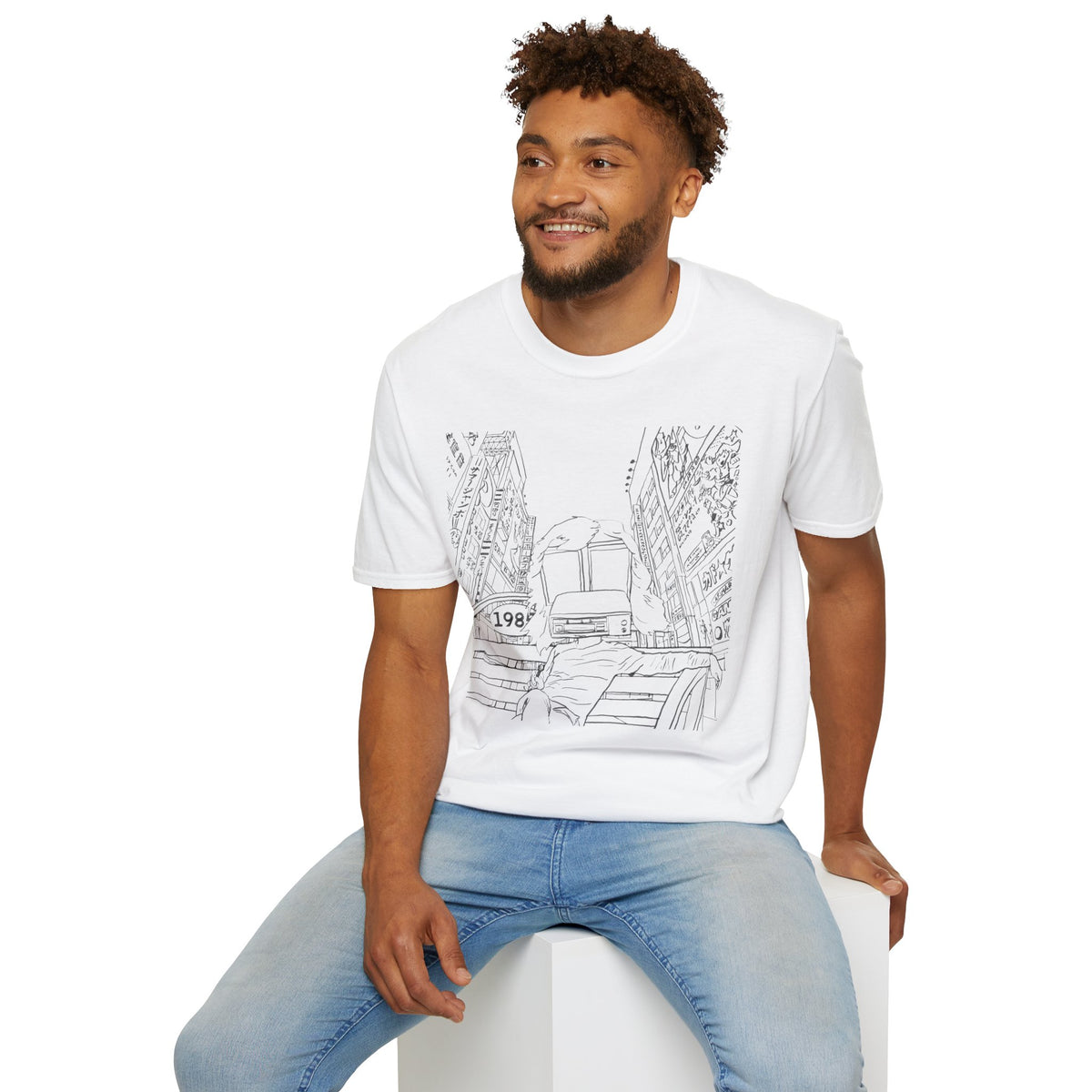 8 Track Player in a Digital World - Unisex Softstyle T-Shirt