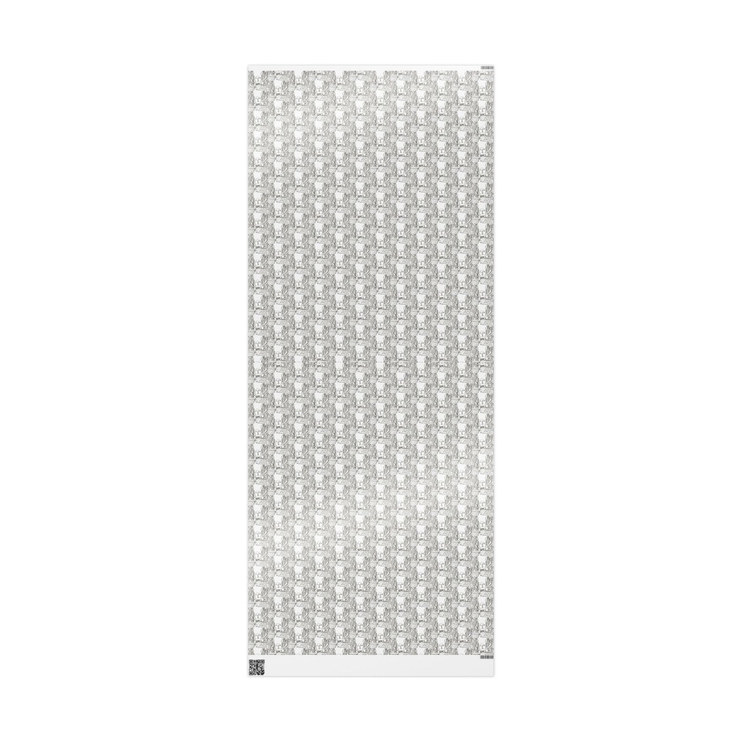 Wrapping Paper — Elegant Black & White Architectural Pattern Gift Wrap