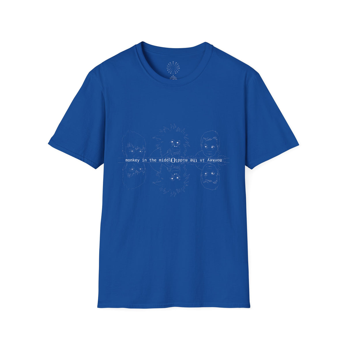Monkey in the Middle - Unisex Softstyle T-Shirt