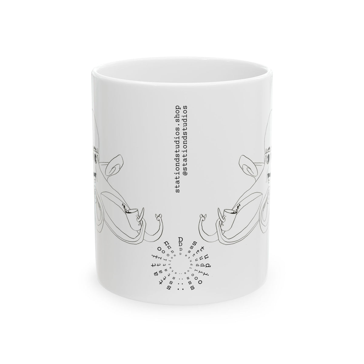 Whimsical Octopus Ceramic Mug | Ocean Vibes | Coffee & Tea Lover Gift | Nautical Kitchen Decor | Unique Drinkware | 11oz, 15oz