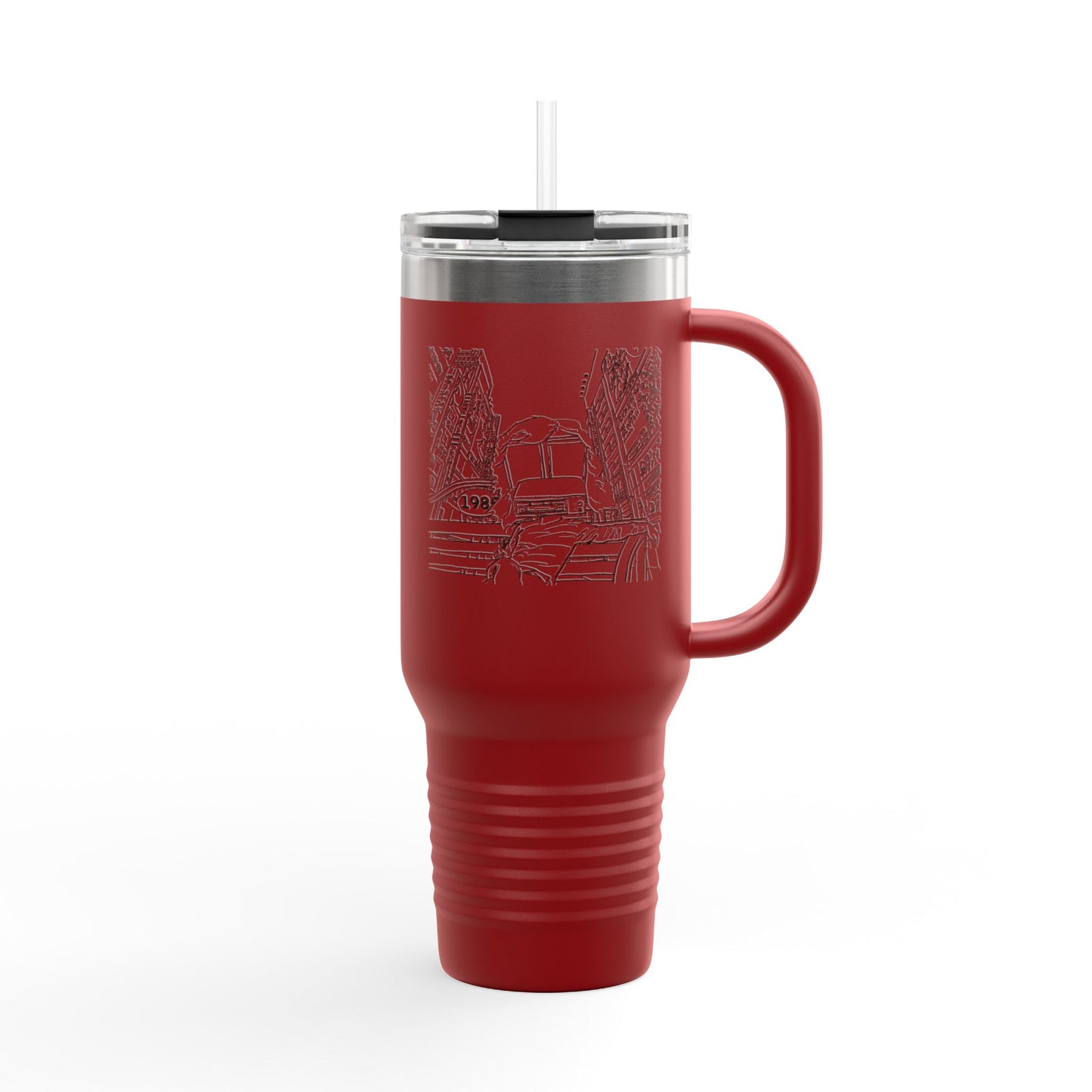 station D studios - Spiral Insulated Travel Mug | 40oz Coffee Cup | Adventure Mug | Personalized Gift | Road Trip Essential | Stainless Steel Tumbler