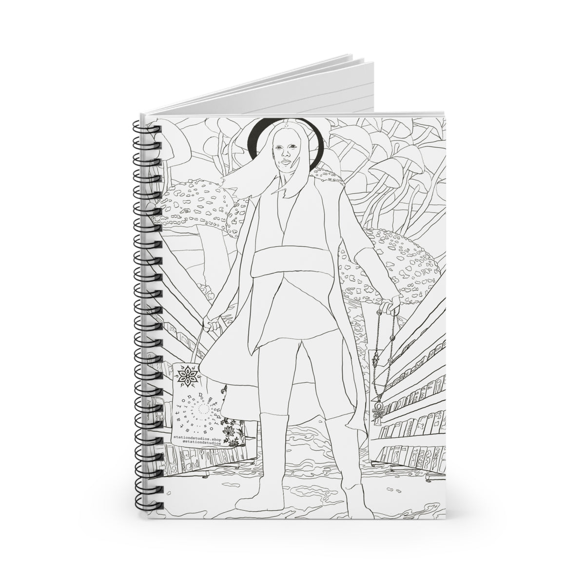 Patron Saint of the Ethereal Spiral - Notebook - Ruled Lined