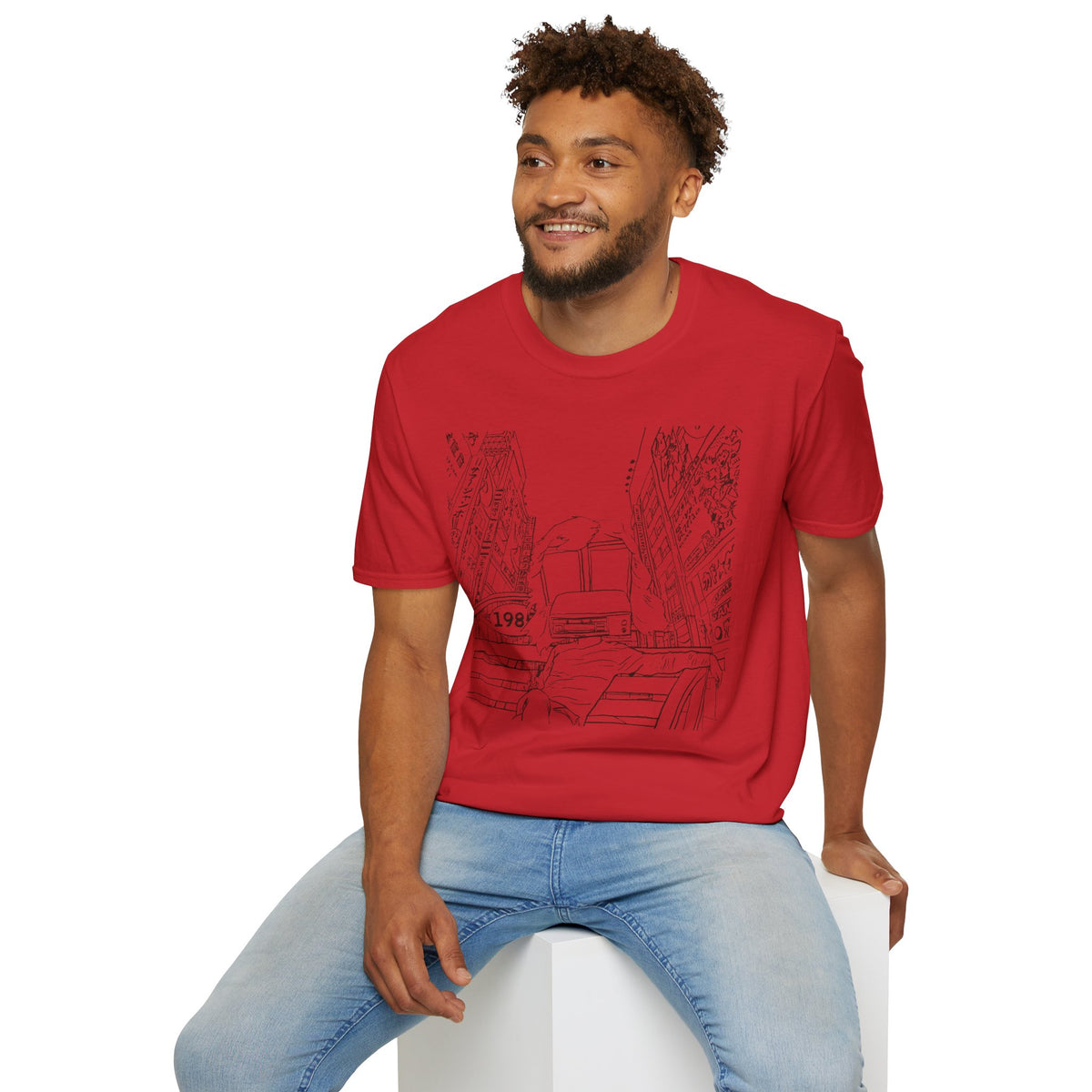 8 Track Player in a Digital World - Unisex Softstyle T-Shirt