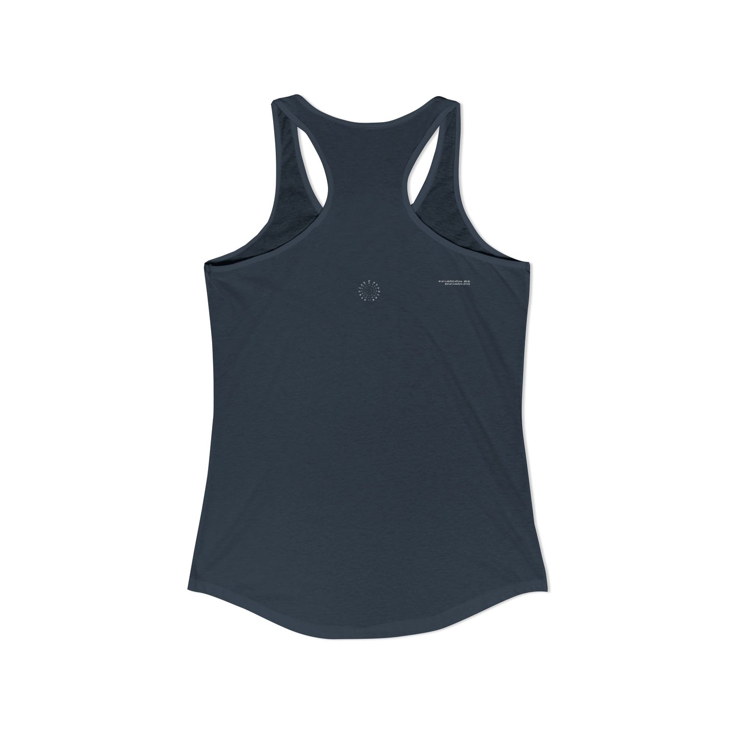 station D studios - Women's Racerback Tank Top, Summer Fitness Top, Casual Workout Tank, Graphic Fitness Shirt, Gift for Active Women