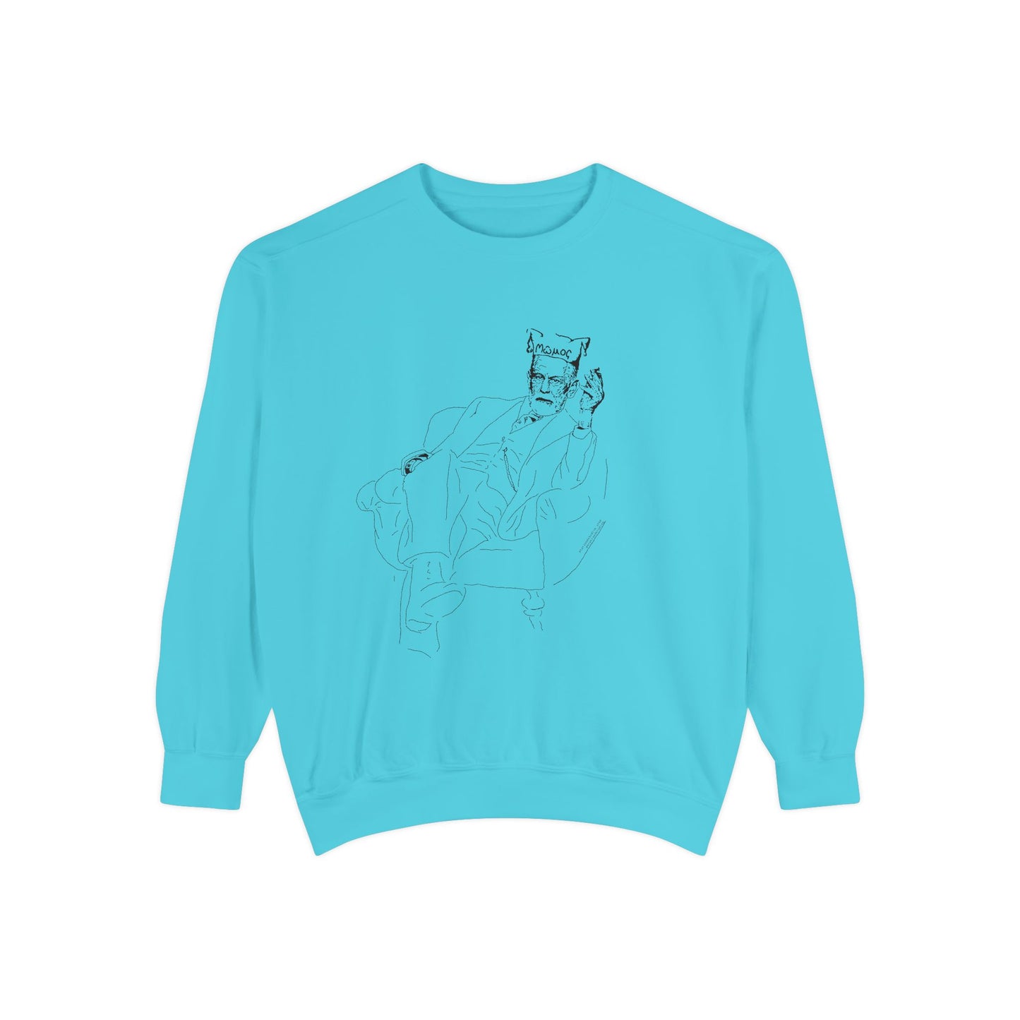 Sketch Mumos - Jester Philosopher - Sweatshirt — Minimal Line Art Crewneck