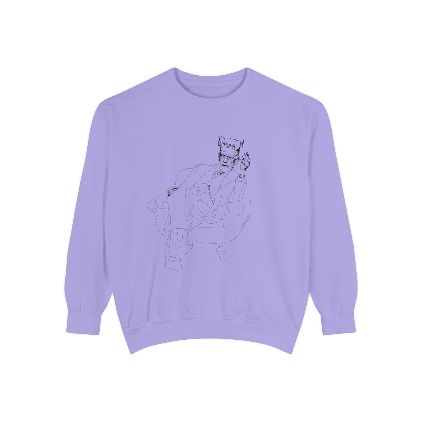 Sketch Mumos - Jester Philosopher - Sweatshirt — Minimal Line Art Crewneck