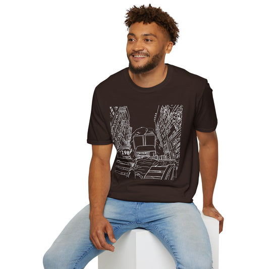 8 Track Player in a Digital World - Unisex Softstyle T-Shirt