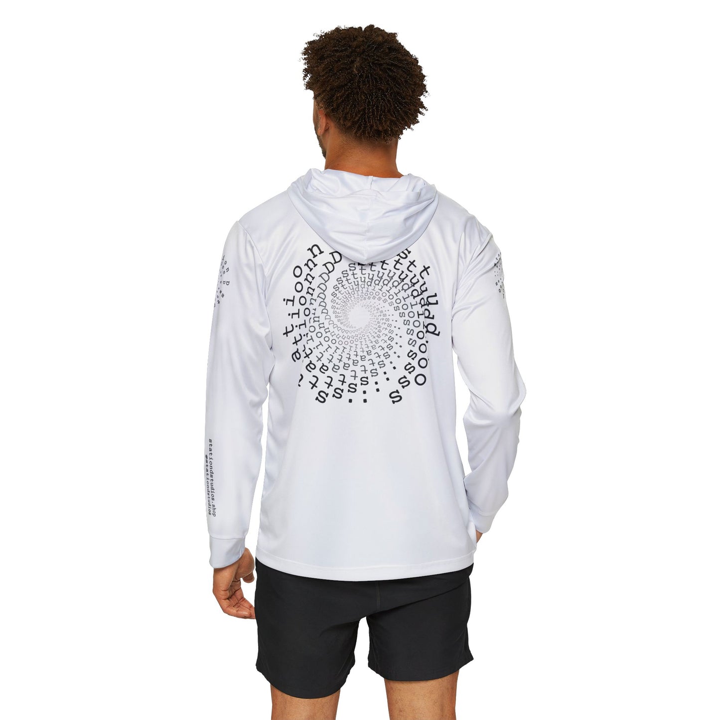 station D studios - Men's Sports Performance Hoodie, Athletic Warmup Top, Workout Hoodie, Gym Apparel, Activewear for Men