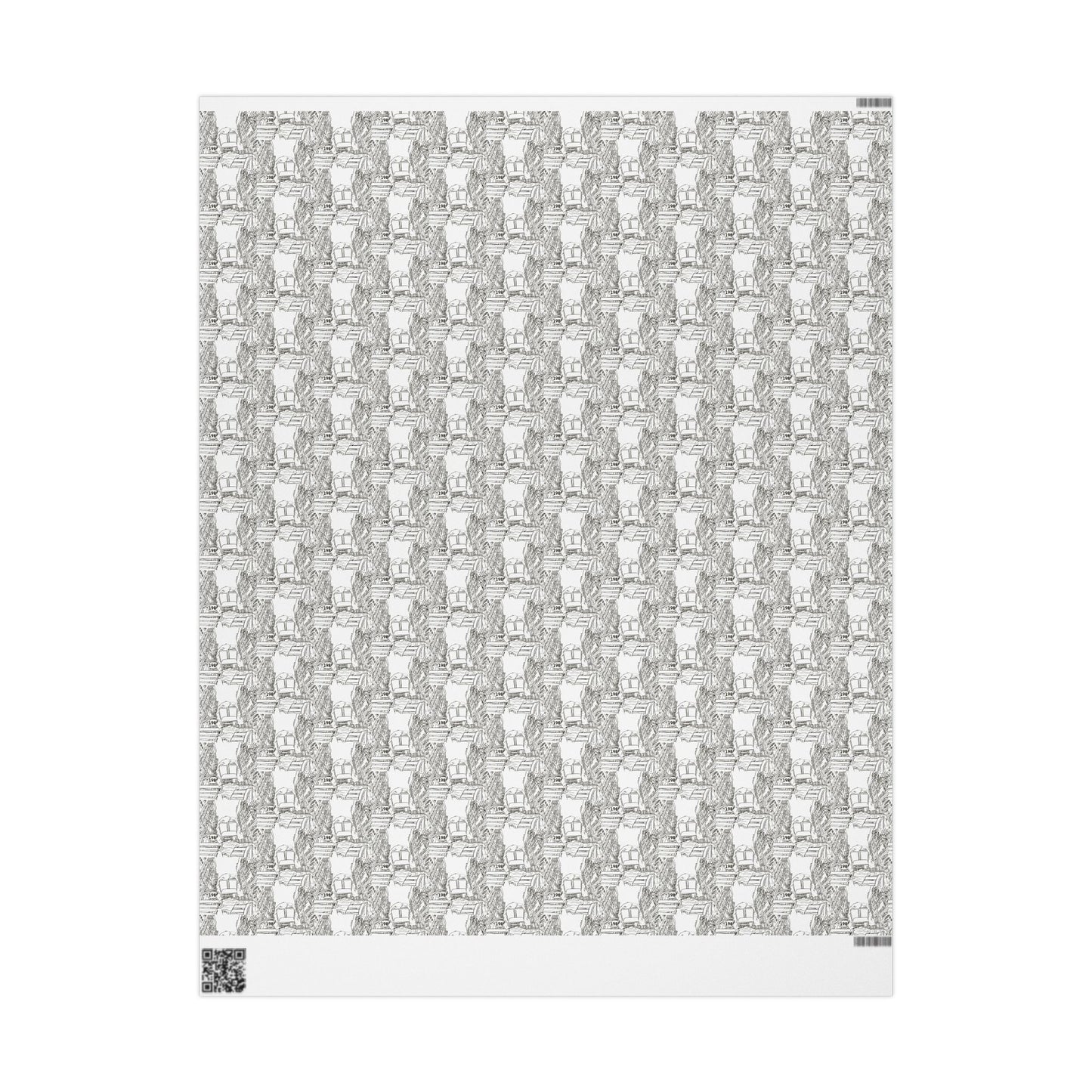 Wrapping Paper — Elegant Black & White Architectural Pattern Gift Wrap