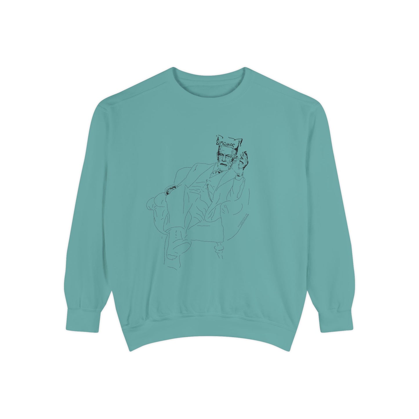 Sketch Mumos - Jester Philosopher - Sweatshirt — Minimal Line Art Crewneck