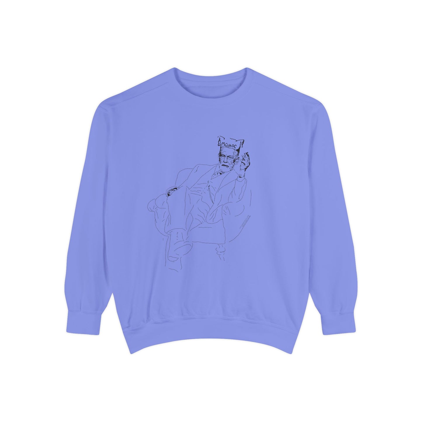 Sketch Mumos - Jester Philosopher - Sweatshirt — Minimal Line Art Crewneck