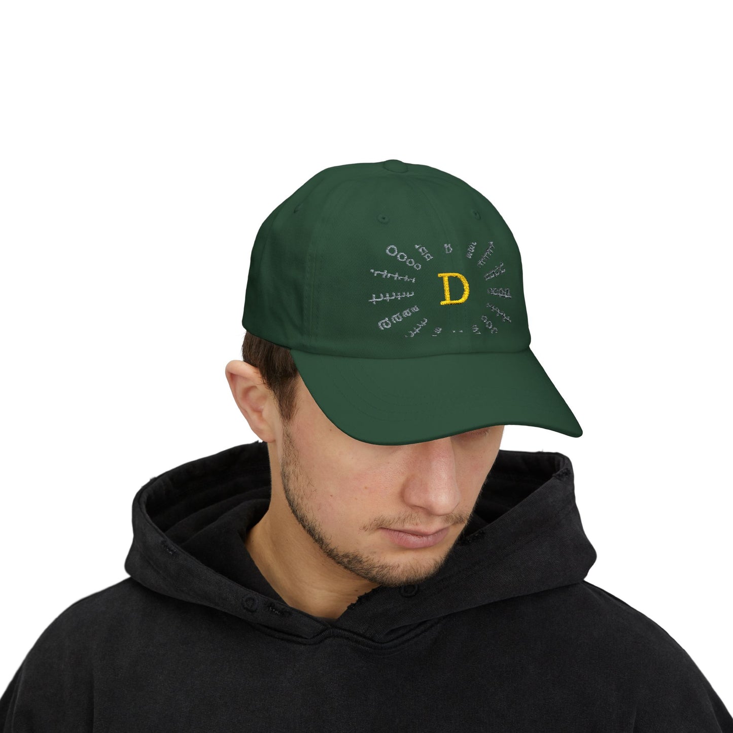 station D studios - Classic Dad Cap with D Design | Stylish Gift for Father's Day, Casual Wear, Dad's Birthday, Outdoor Adventures, Trendy Headwear