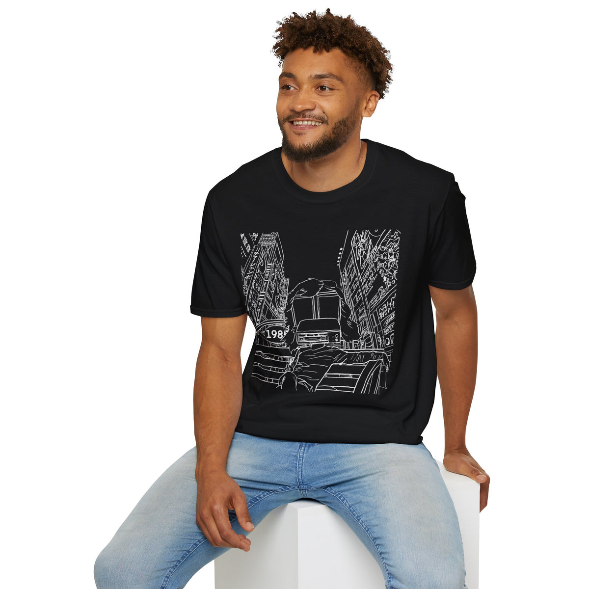 8 Track Player in a Digital World - Unisex Softstyle T-Shirt