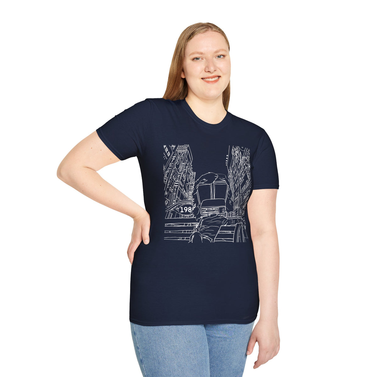 8 Track Player in a Digital World - Unisex Softstyle T-Shirt