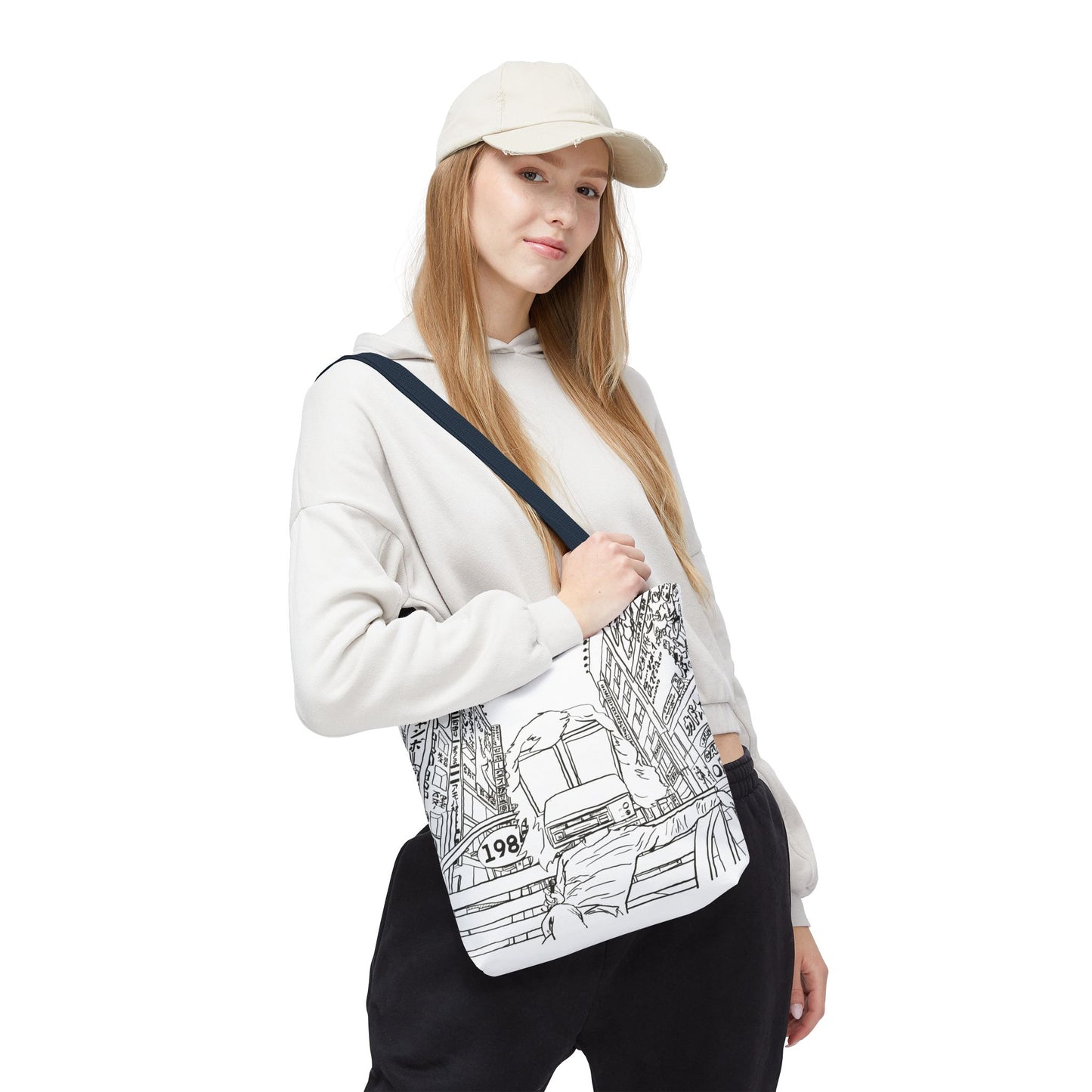 8-Track Player in a Digital World - Artistic Tote Bag: Unique, Versatile, Fun, Eco-Friendly, Great for Everyday Use, Gift for Art Lovers, Travel Essential