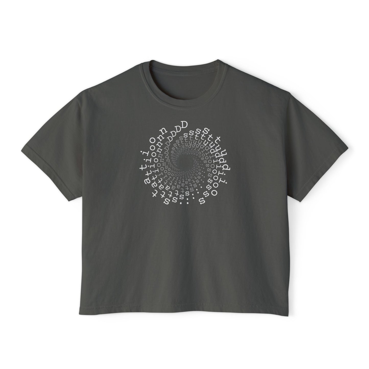 station D studios - Casual Women's Boxy Tee, Comfortable Summer Top, Trendy Graphic Tee, Perfect for Everyday Wear, Stylish Gift Idea