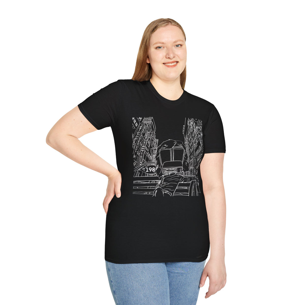 8 Track Player in a Digital World - Unisex Softstyle T-Shirt