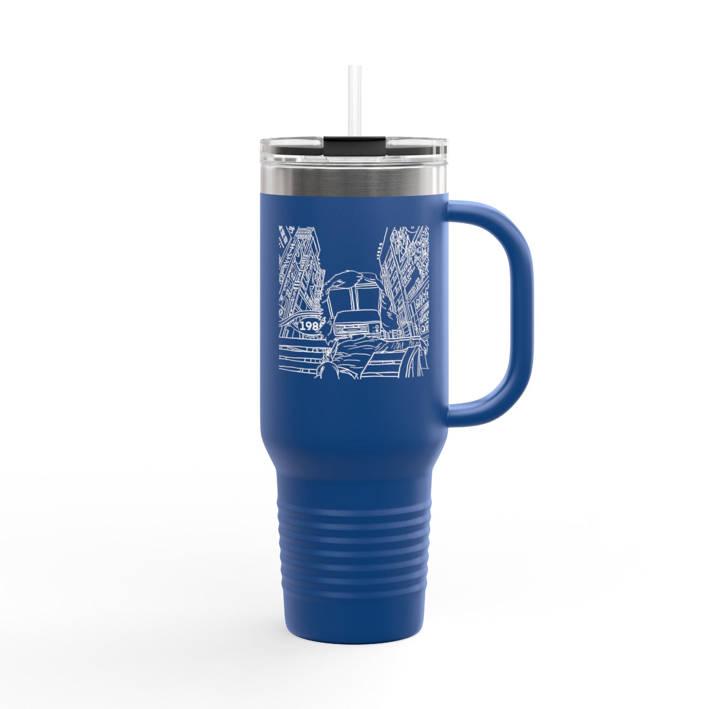 station D studios - Spiral Insulated Travel Mug | 40oz Coffee Cup | Adventure Mug | Personalized Gift | Road Trip Essential | Stainless Steel Tumbler
