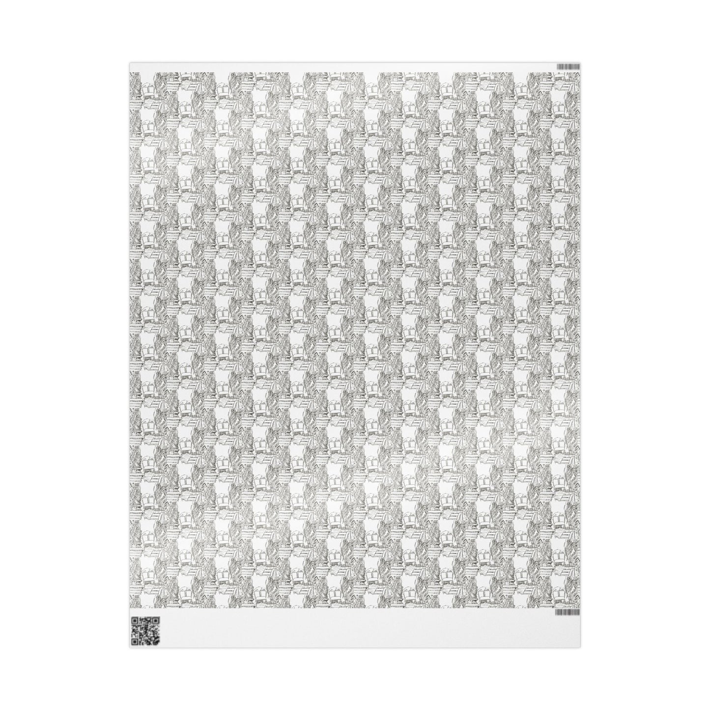 Wrapping Paper — Elegant Black & White Architectural Pattern Gift Wrap