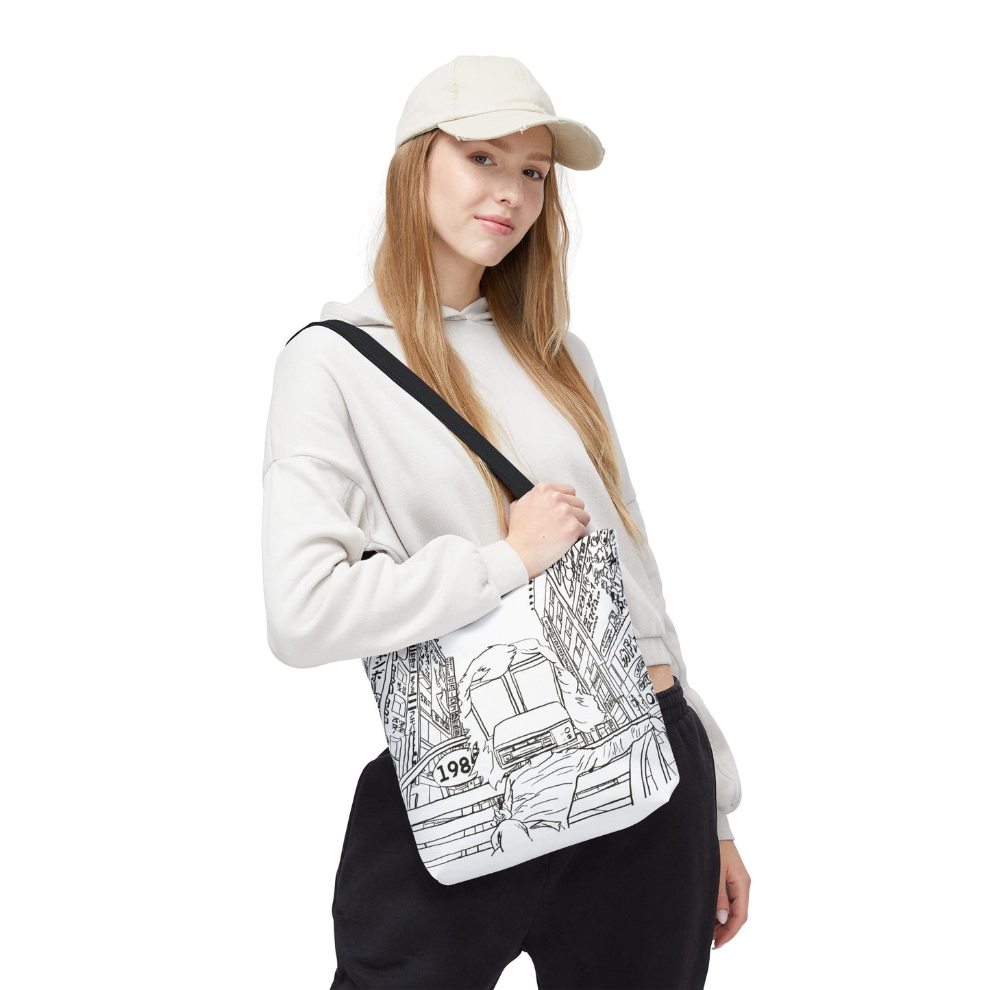 8-Track Player in a Digital World - Artistic Tote Bag: Unique, Versatile, Fun, Eco-Friendly, Great for Everyday Use, Gift for Art Lovers, Travel Essential