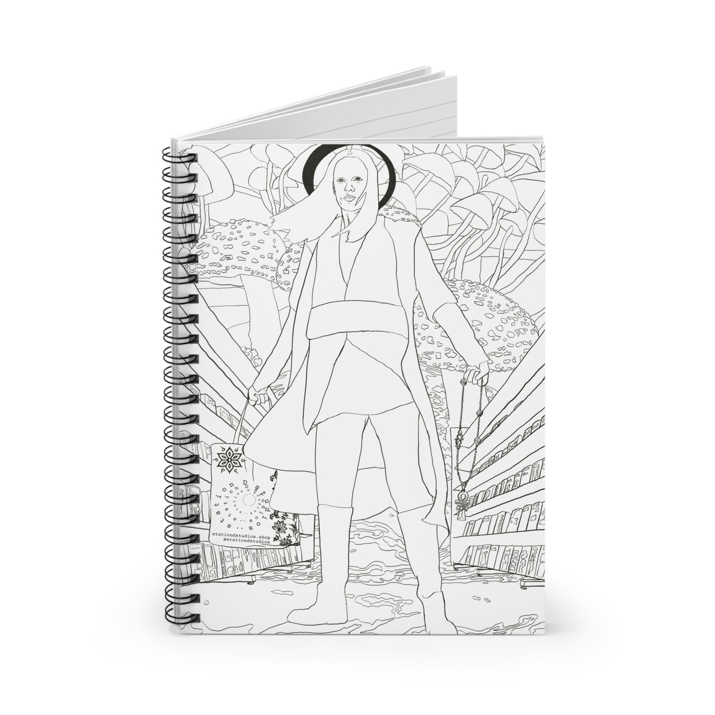 Patron Saint of the Ethereal Spiral - Notebook - Ruled Lined