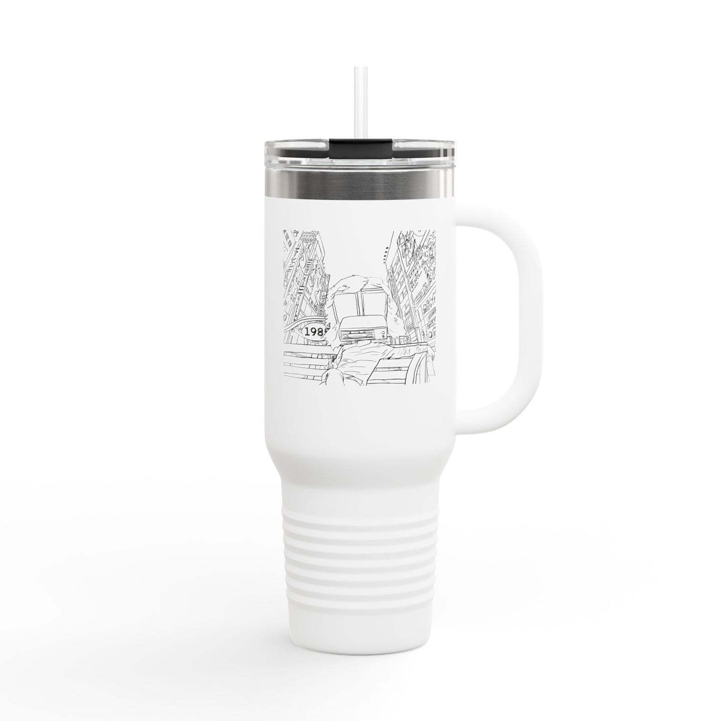 station D studios - Spiral Insulated Travel Mug | 40oz Coffee Cup | Adventure Mug | Personalized Gift | Road Trip Essential | Stainless Steel Tumbler