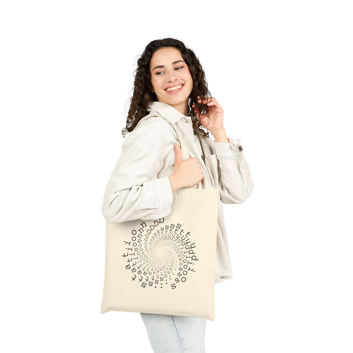 Patron Saint of the Ethereal - Stylish Cotton Canvas Tote Bag for Everyday Use, Eco-Friendly Shopping Bag, Artist Design, Gift for Her, Minimalist Accessories