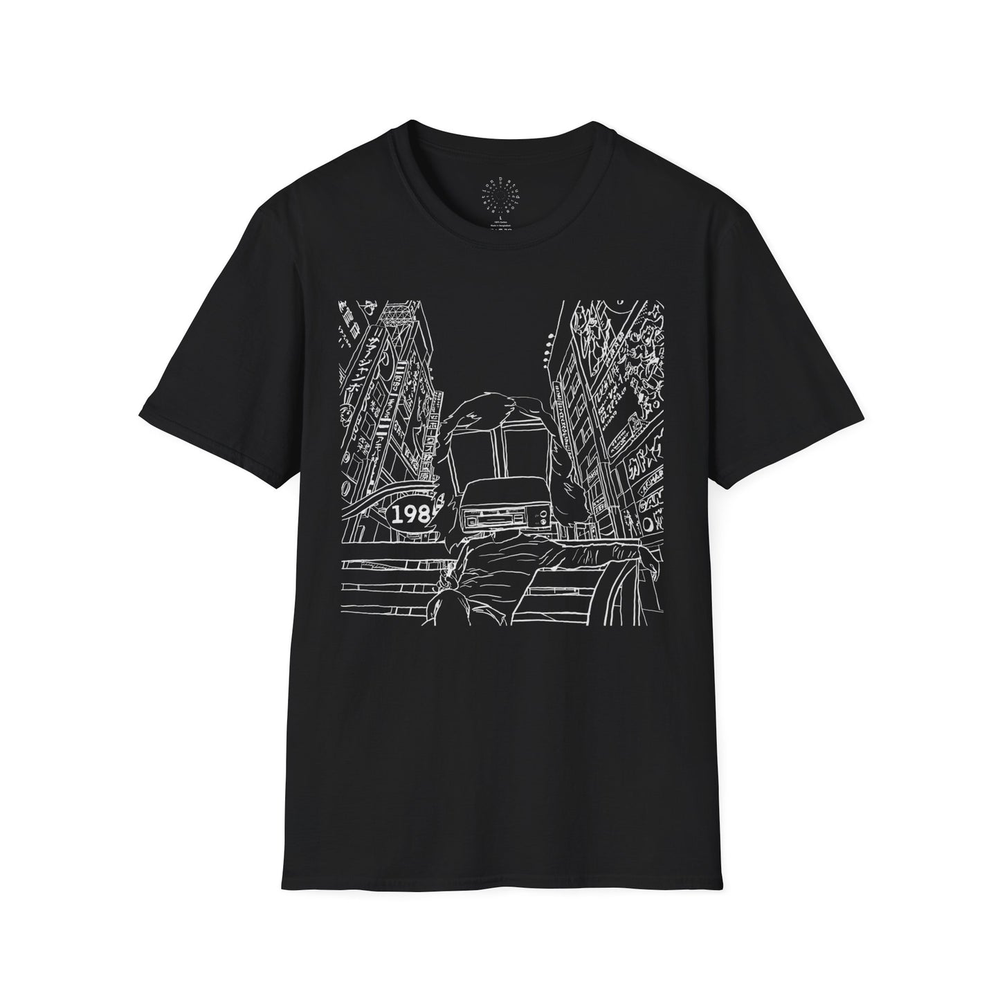 8 Track Player in a Digital World - Unisex Softstyle T-Shirt