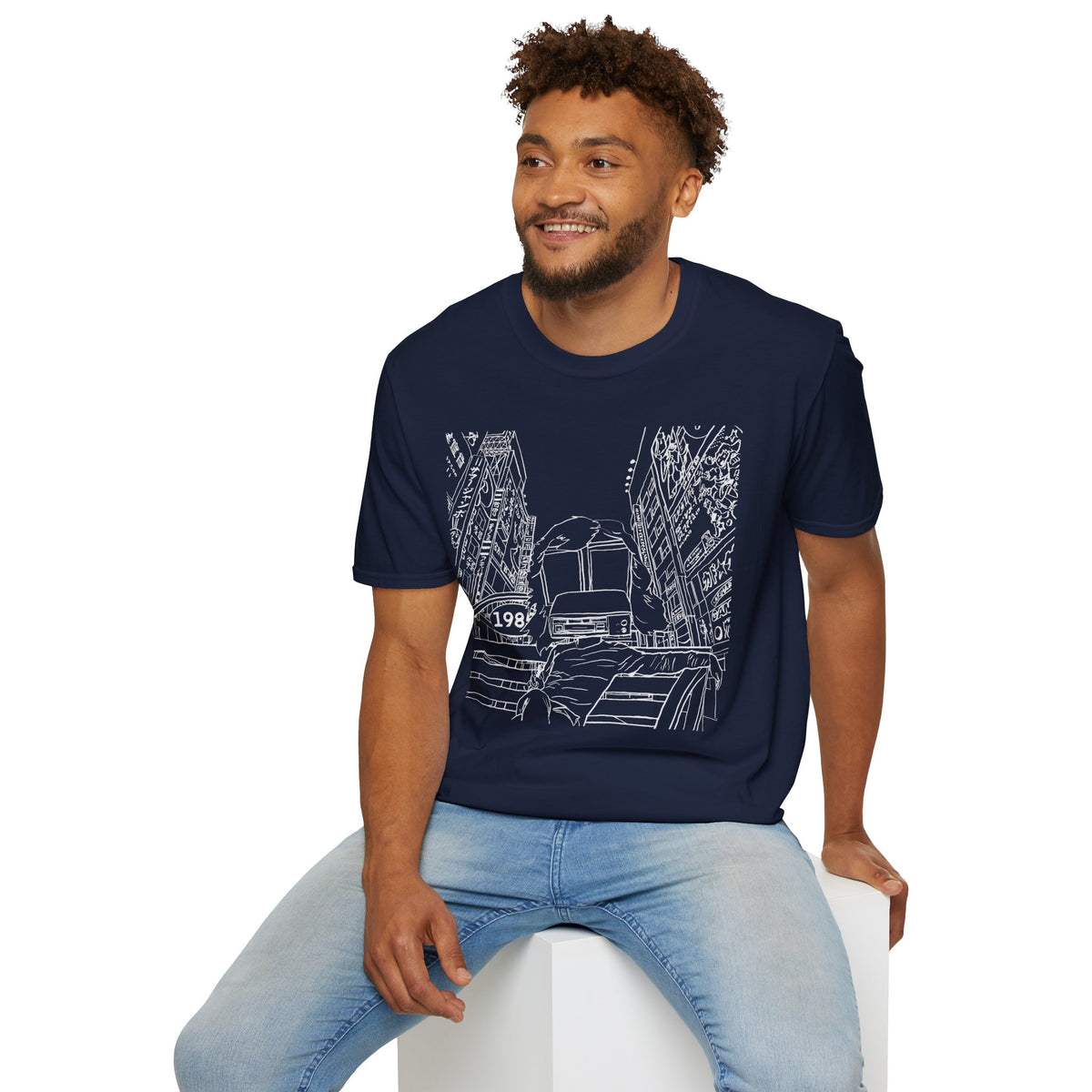 8 Track Player in a Digital World - Unisex Softstyle T-Shirt