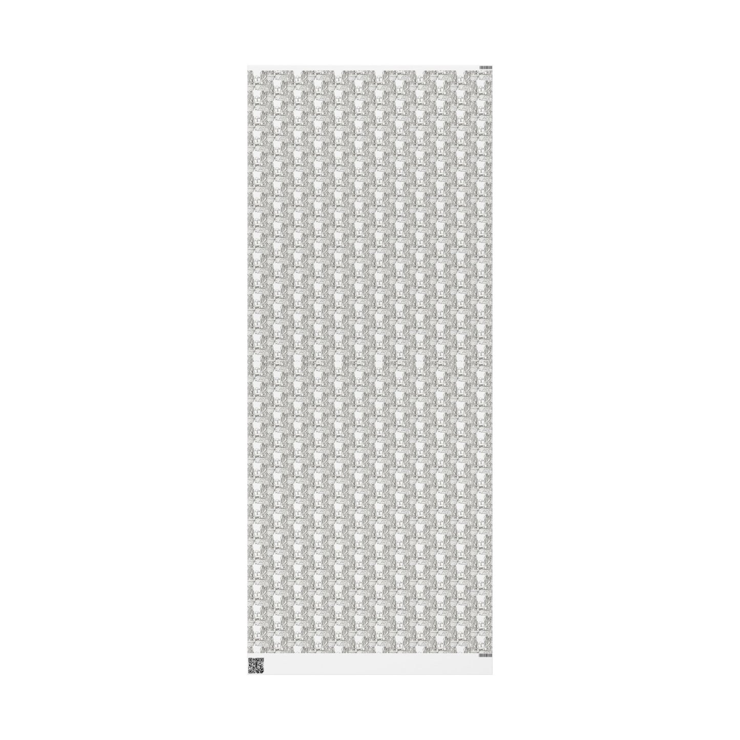 Wrapping Paper — Elegant Black & White Architectural Pattern Gift Wrap