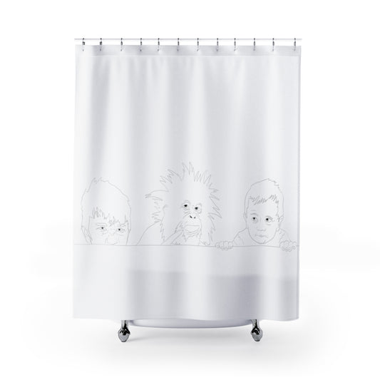 Monkey in the Middle Shower Curtains