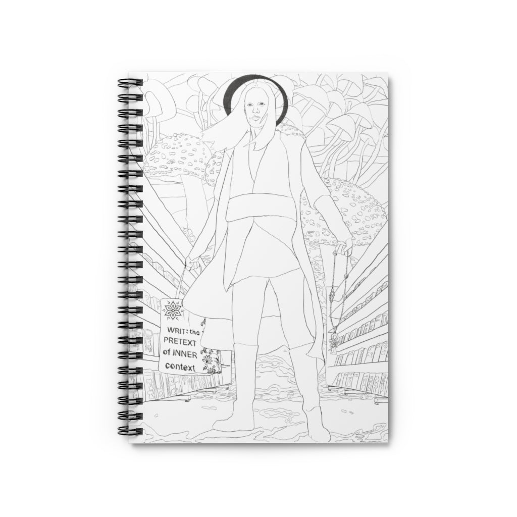 Patron Saint of the Ethereal Spiral Notebook - Ruled Line